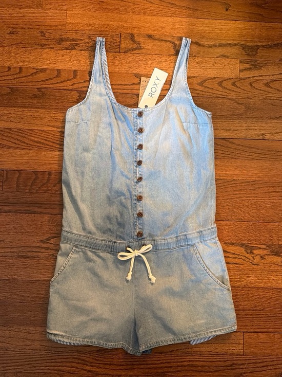 Roxy Pants - Roxy Light Blue Denim Romper